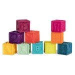 Cuburi de silicon pentru bebelusi – set 10 cuburi moi - HAM BEBE