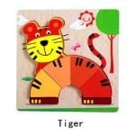 Puzzle 3d rainbow tigru1 - HAM BEBE