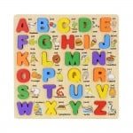 Puzzle lemn copii alfabetul 3d chunky1 - HAM BEBE