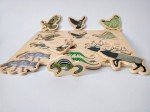 Set 5 puzzle lemn animale continente8 - HAM BEBE