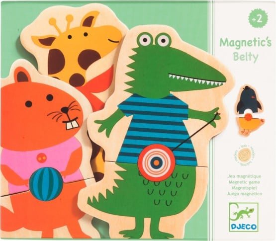 Joc magnetic puzzle animale belti djeco1 - HAM BEBE