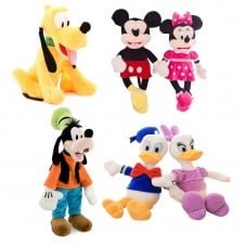 Set 6 mascote plus mickey mouse minnie donald daisy goofy pluto1 - HAM BEBE