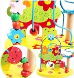Jucarie motrica Montessori labirint cu bile FLOWER Beads - HAM BEBE