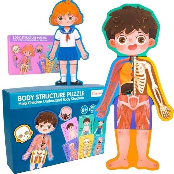 Joc Puzzle lemn Anatomia corpului uman