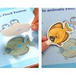 Quiet Book Carte cu activitati cu stickere reutilizabile Animale marine - HAM BEBE