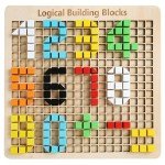 Joc educativ mozaic Logical Free Cube VIVIwood - HAM BEBE