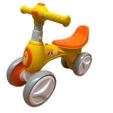 Bicicleta fara pedale pentru bebe cu 4 roti Bunny AY Portocaliu - HAM BEBE