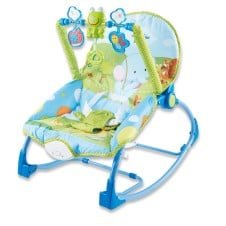 Leagan muzical pentru bebelusi cu vibratii si scaunel 2 in 1 HappyCute Baby - HAM BEBE