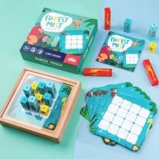 Joc Sudoku Cuburi cu animale Forest Mist - HAM BEBE