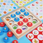 Joc memorie din lemn memory chess wisdom 4-Jucarii din Lemn si Montessori
