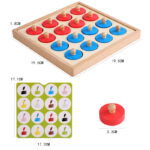 Joc memorie din lemn memory chess wisdom 5-Jucarii din Lemn si Montessori