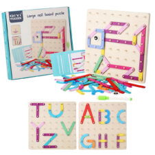 Joc Montessori Formare Litere Geoboard Mare Nail Board